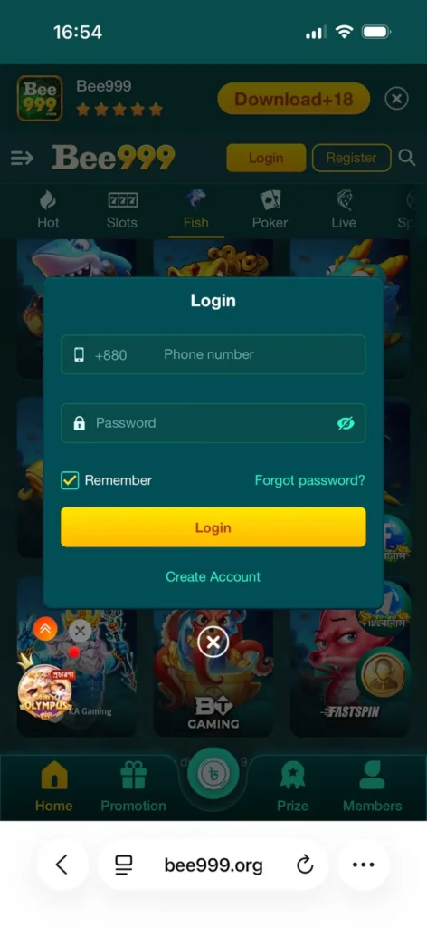 BEE999 Login