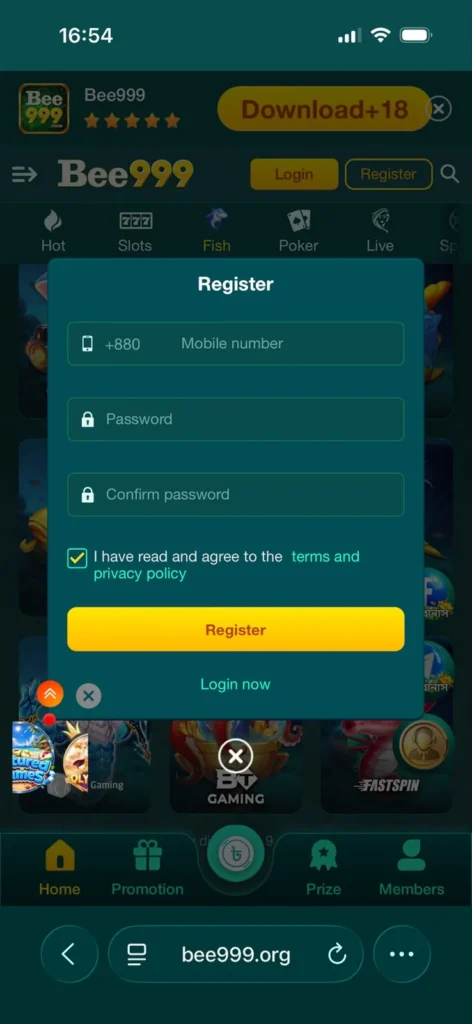 BEE999 Register